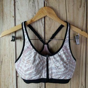 Victoria's Secret Incredible Knockout Ultra Max Sport Zip Front Bra 32C pink